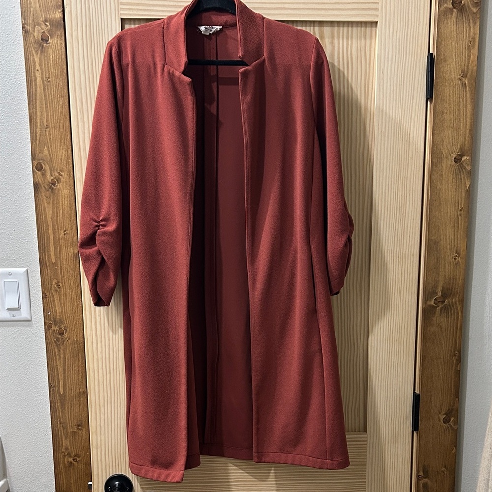 Have Rust Open-Front Blazer